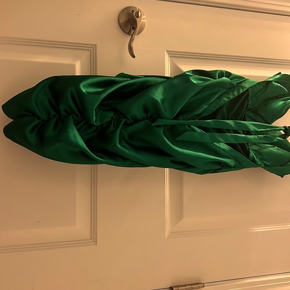 Green silk dress - Zam Zam by NIKI LIVAS - Picture 3 of 6